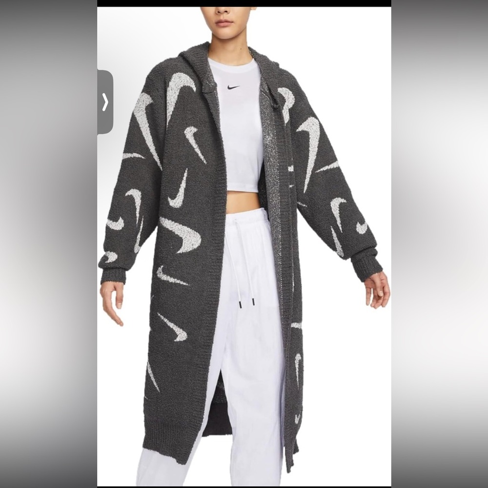 Nike Sportswear Phoenix Cozy Boucle Long Knit Cardigan Women's Size M